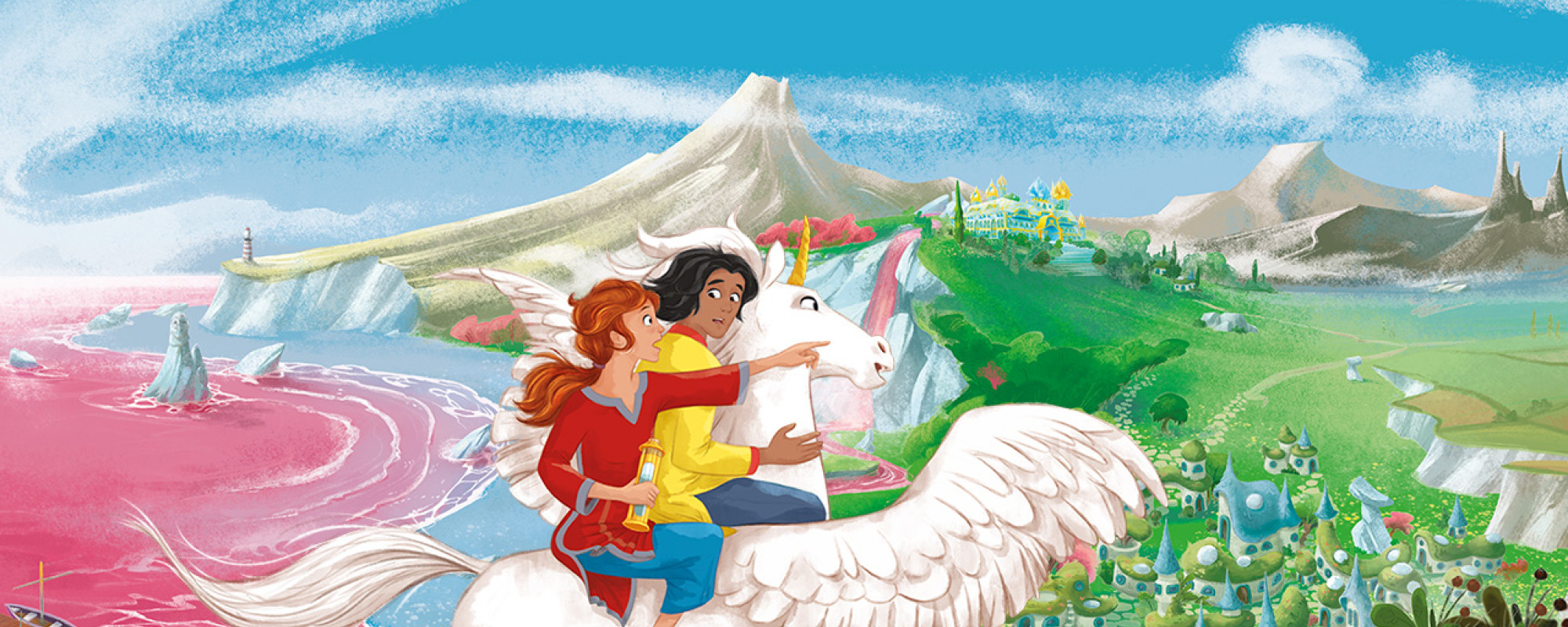 Arambolien von oben Elea, Ravi auf Einhorn