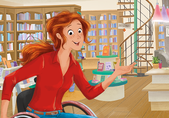 Elea Eluanda in Bibliothek Altenberg